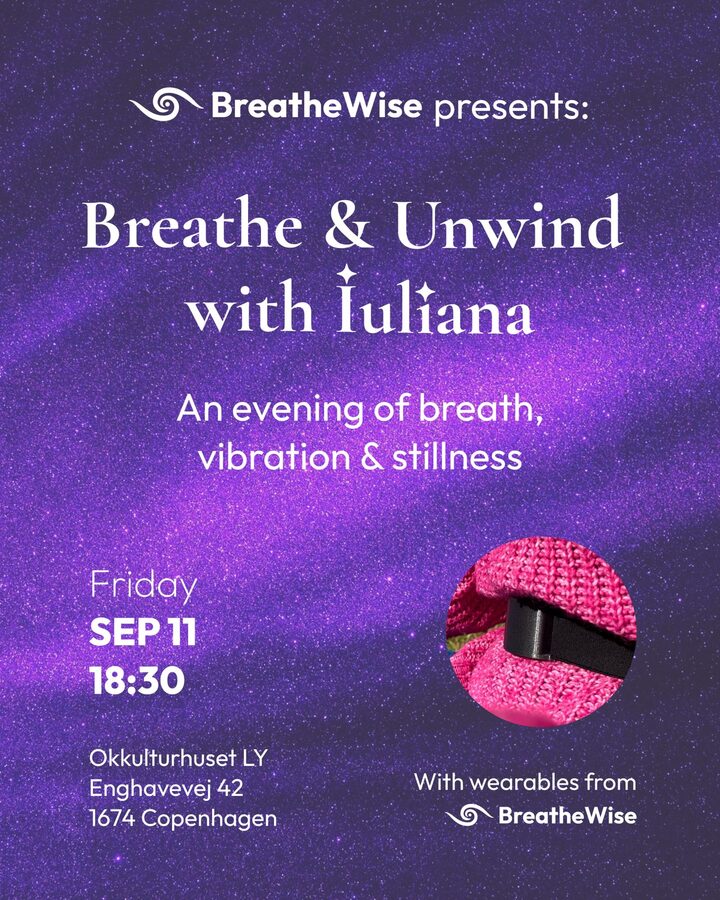 Breathe & Unwind with Iuliana — event poster